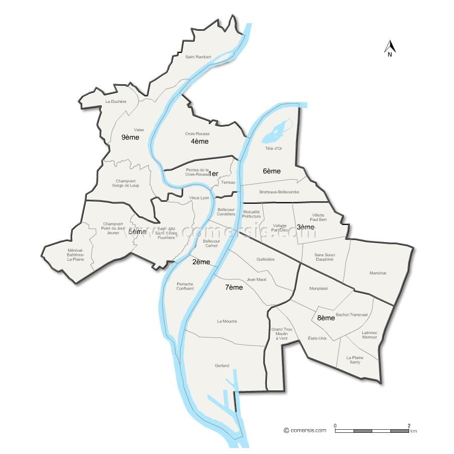 வரைபடம் லியோன் வது