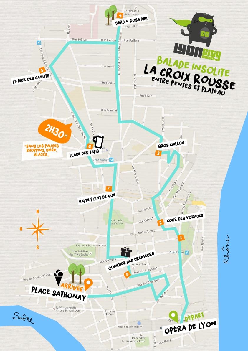 வரைபடம் croix rousse லியோன்